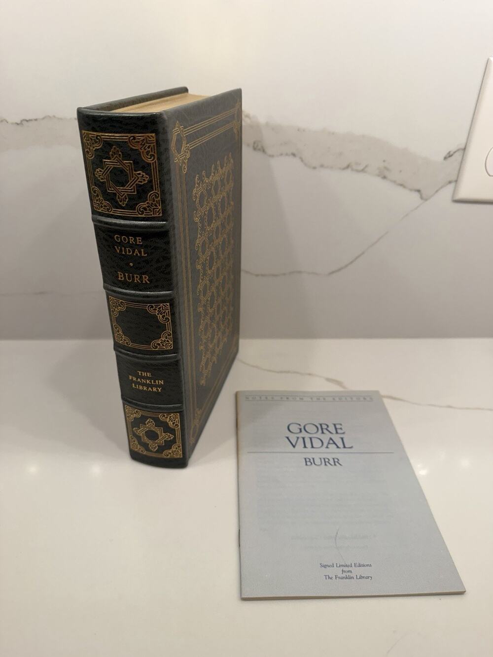Gore Vidal BURR Signed Limited Edition Franklin Library 1979 Leather Hardcover
